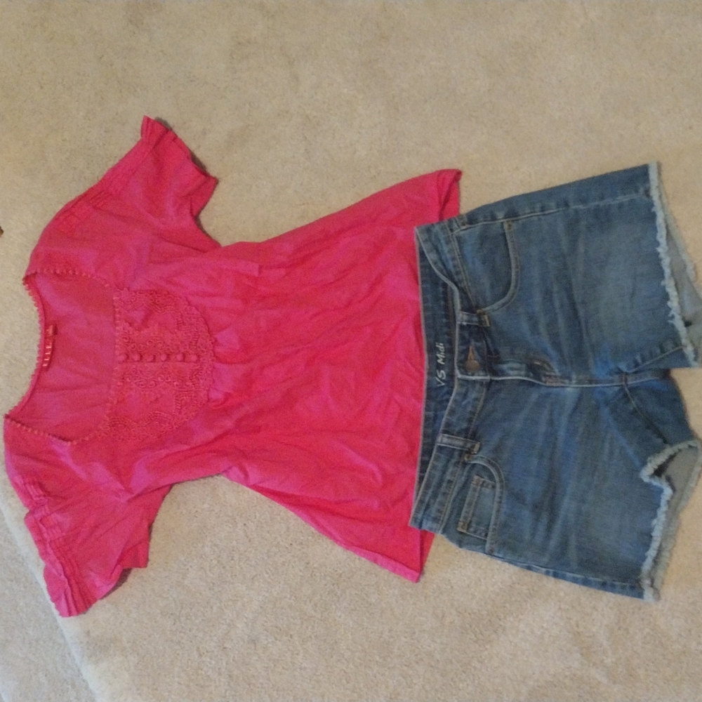 VS Midi Cut Off Jean Shorts